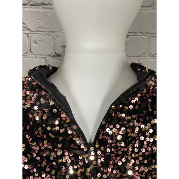 NANETTE By Nanette Lepore Women’s Medium Blush Sequin Top NEW - Picture 4 of 7